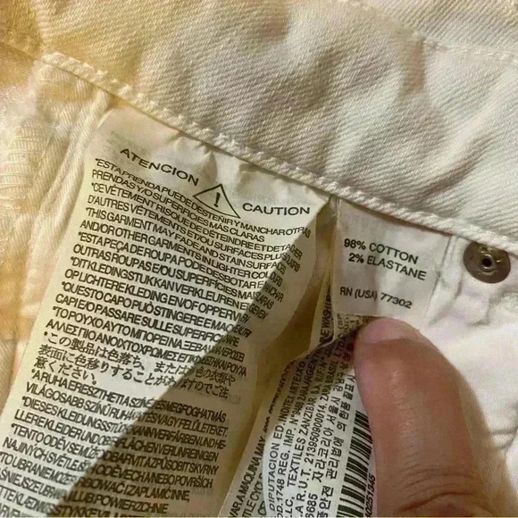 Zara Women Premium Denimwear Collection Jeans Off-white Color Size 2 - Picture 15 of 16